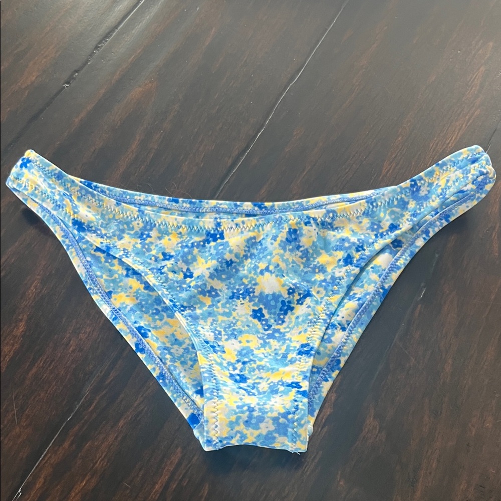 Kulani Kinis Blue and Yellow Bikini Bottom